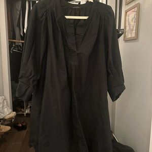 Banana Republic Charcoal Long Sleeve Dress